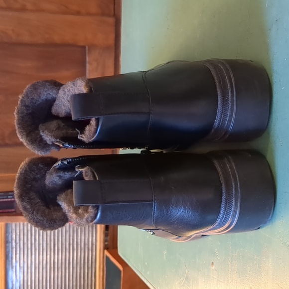 Naturalizer Julian Waterproof Boot Black Leather Upper - Picture 4 of 12